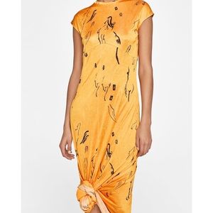 Zara yellow maxi dress